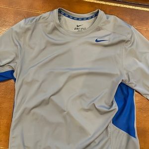 Nike gray Dri fit long sleeve shirt